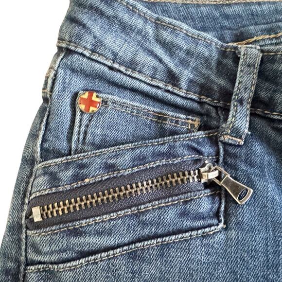 Hudson Jeans Girls Sz 12 Blue Skinny Zipper pockets Everyday casual preppy 1121 - Picture 3 of 13